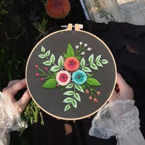 embroidery kit-Handmade Embroidery-gift for her-Fl